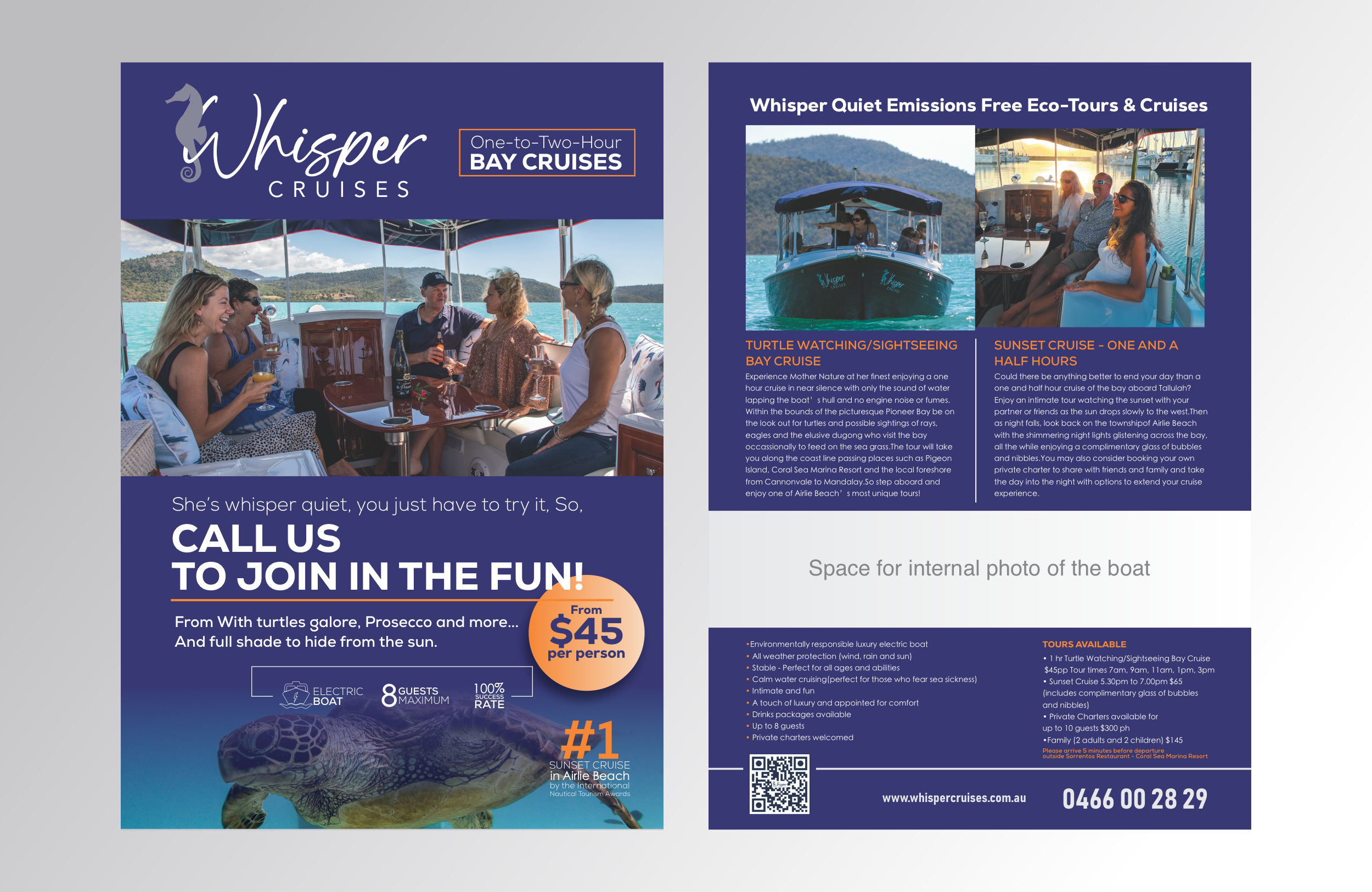 Graphic Design by dadaMEDIA for Whisper Cruises | Design #32471029