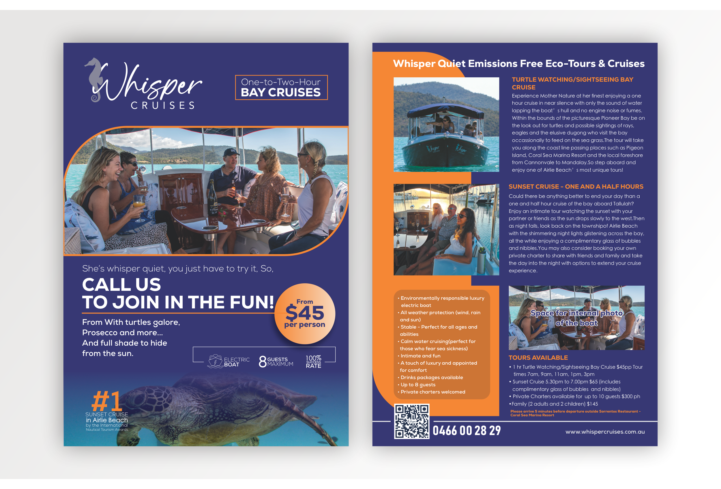 Graphic Design by dadaMEDIA for Whisper Cruises | Design #32473401