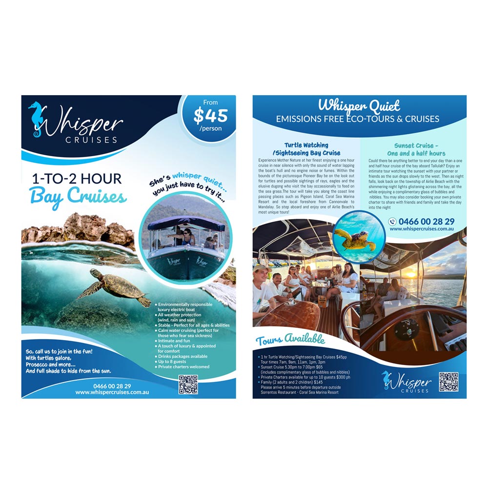 Graphic Design by DA. for Whisper Cruises | Design #32455915