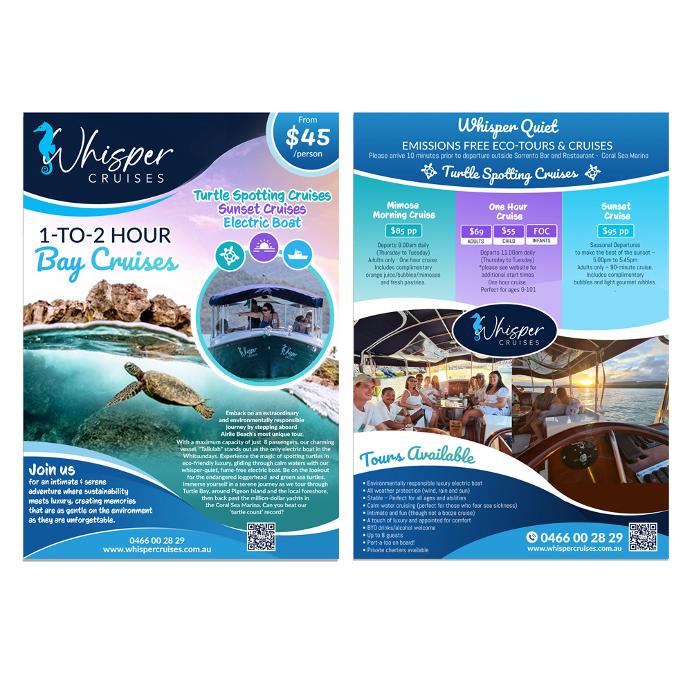 Graphic Design by DA. for Whisper Cruises | Design #32489187