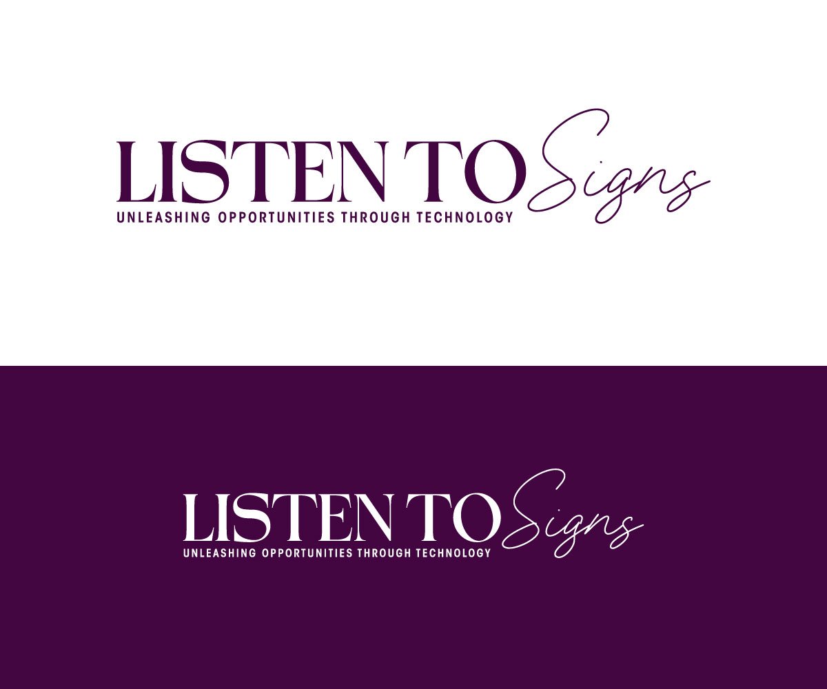 Logo Design by Kavth for Listen to Signs | Design #32509469