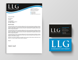 Diseño de Membrete por Expert Bappy para Lombardini Law Group | Diseño: #32462961