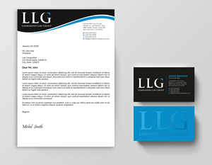 Diseño de Membrete por Expert Bappy para Lombardini Law Group | Diseño: #32462989