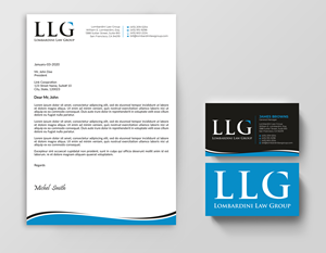 Diseño de Membrete por Expert Bappy para Lombardini Law Group | Diseño: #32463014