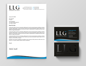 Diseño de Membrete por Expert Bappy para Lombardini Law Group | Diseño: #32464887