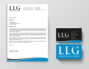 Diseño de Membrete por Expert Bappy para Lombardini Law Group | Diseño: #32464891