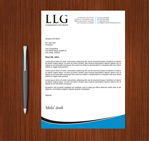 Letterhead Design by Expert Bappy for Lombardini Law Group | Design: #32464940