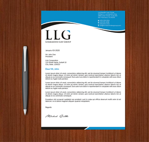 Letterhead Design by Expert Bappy for Lombardini Law Group | Design: #32465016