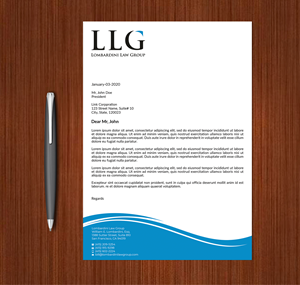 Letterhead Design by Expert Bappy for Lombardini Law Group | Design: #32465033