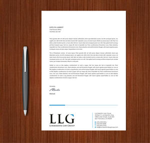 Letterhead Design by Expert Bappy for Lombardini Law Group | Design: #32465097