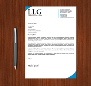 Letterhead Design by Expert Bappy for Lombardini Law Group | Design: #32465140