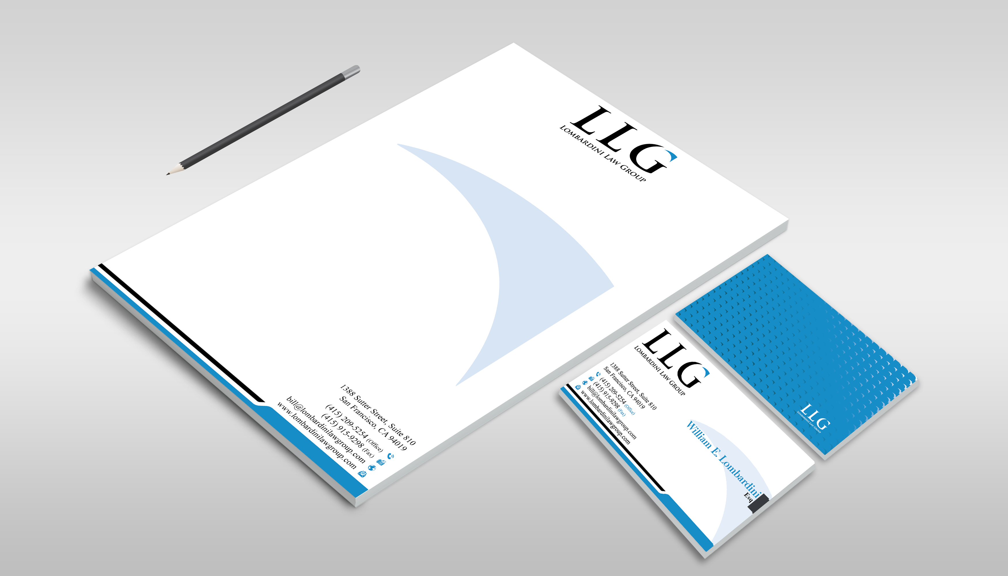 Letterhead Design by DesignerShahadat for Lombardini Law Group | Design #32459047