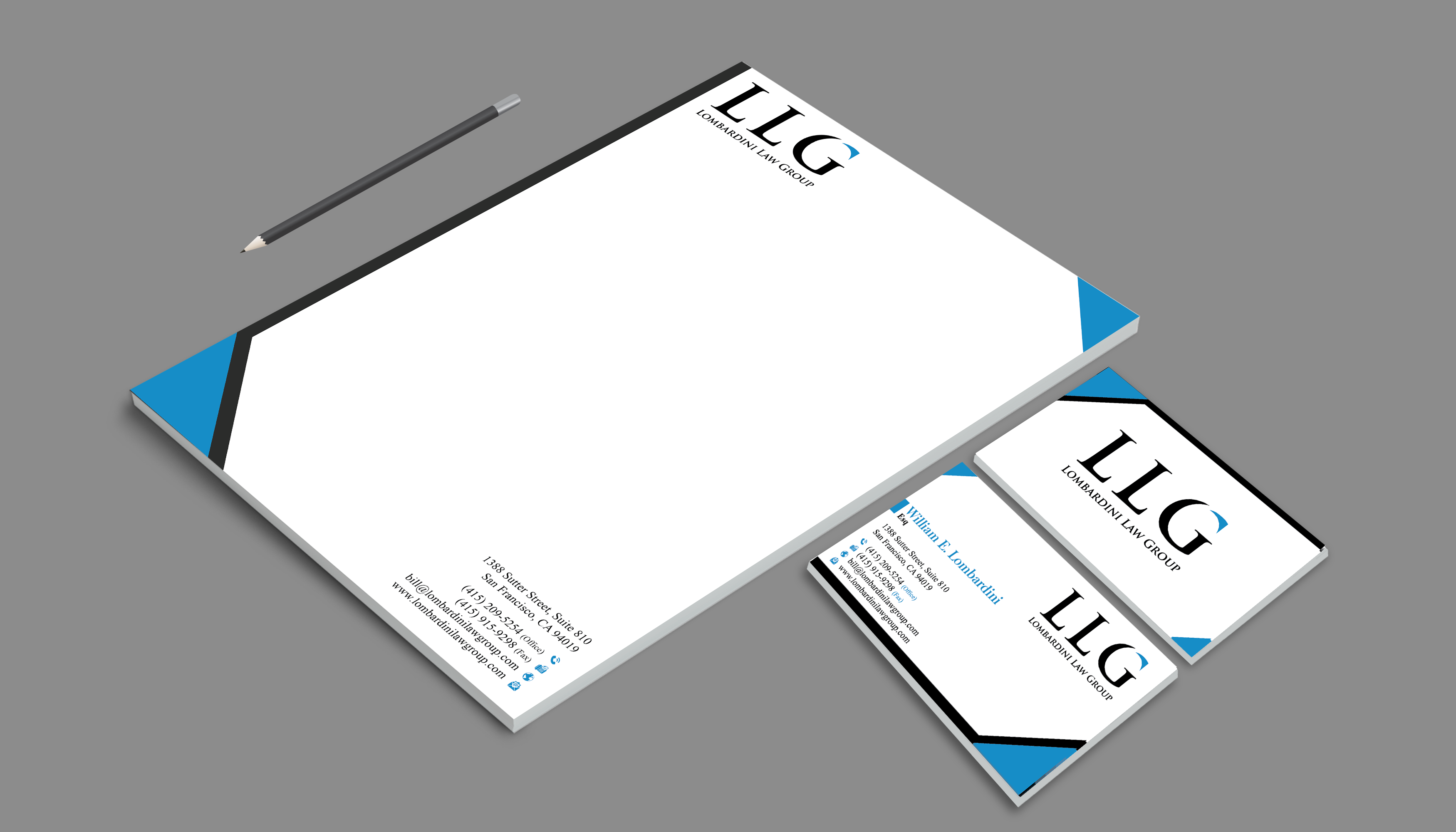 Letterhead Design by DesignerShahadat for Lombardini Law Group | Design #32459335