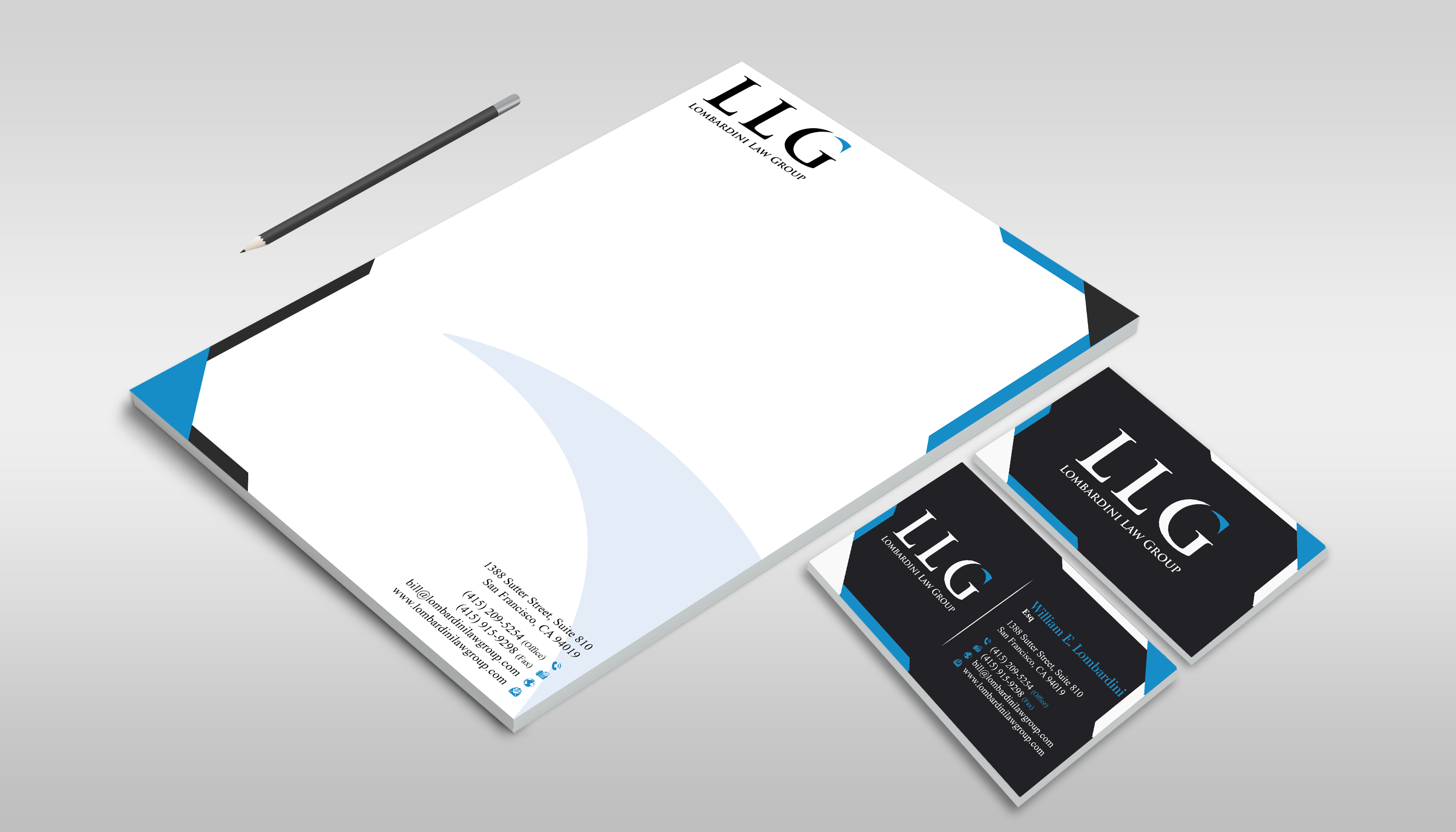 Letterhead Design by DesignerShahadat for Lombardini Law Group | Design #32463053