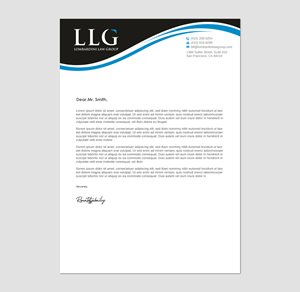 Diseño de Membrete por Imagine design000 para Lombardini Law Group | Diseño: #32459559