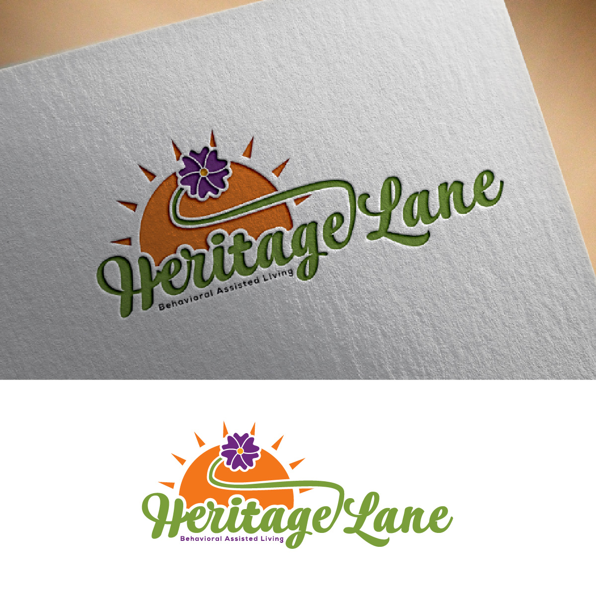 Logo Design by fly  design for Heritage Lane Behaivoral Assisted Living | Design #32474943