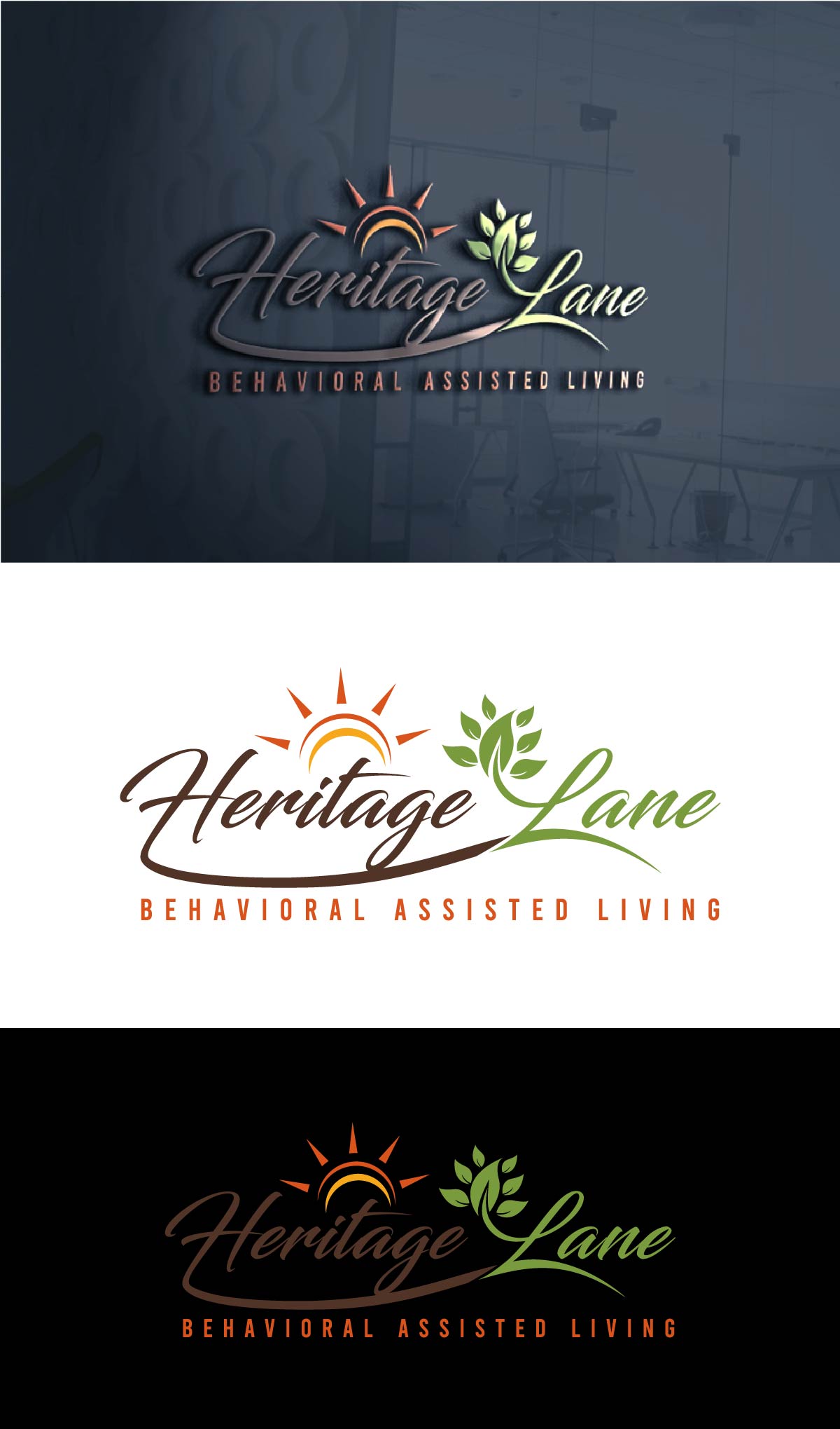 Logo Design by fly  design for Heritage Lane Behaivoral Assisted Living | Design #32475197