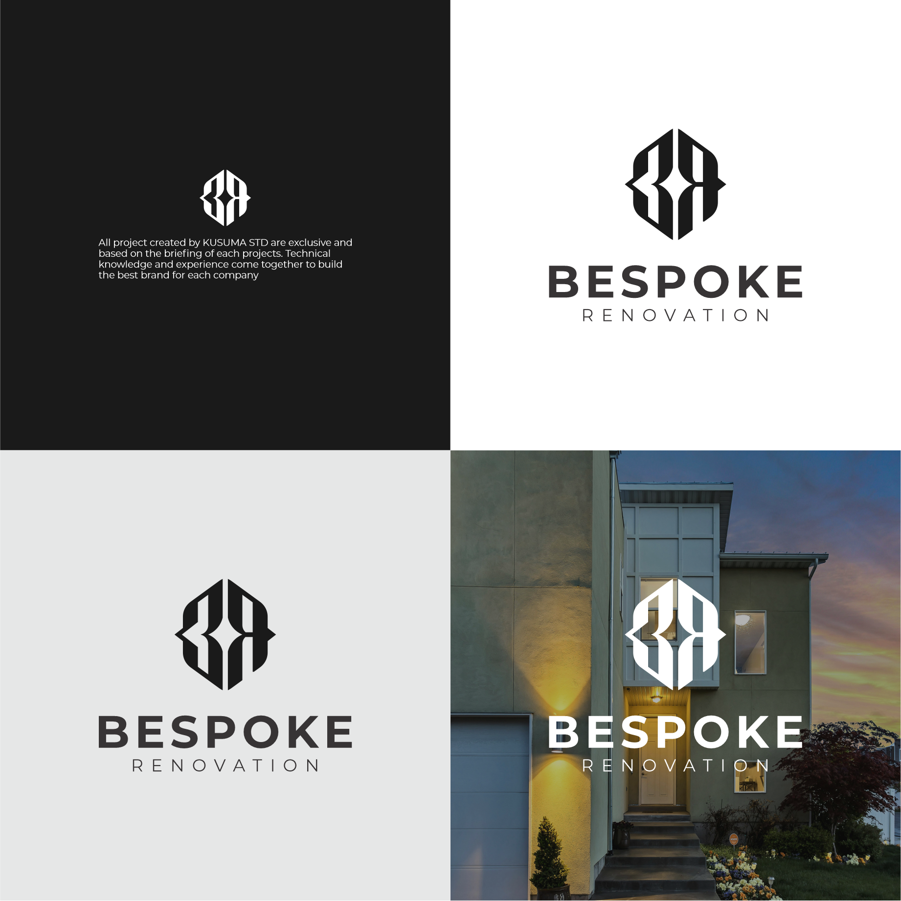 Logo Design by Kusuma Studio for Bespoke Renovation + Design LLC | Design #32479690