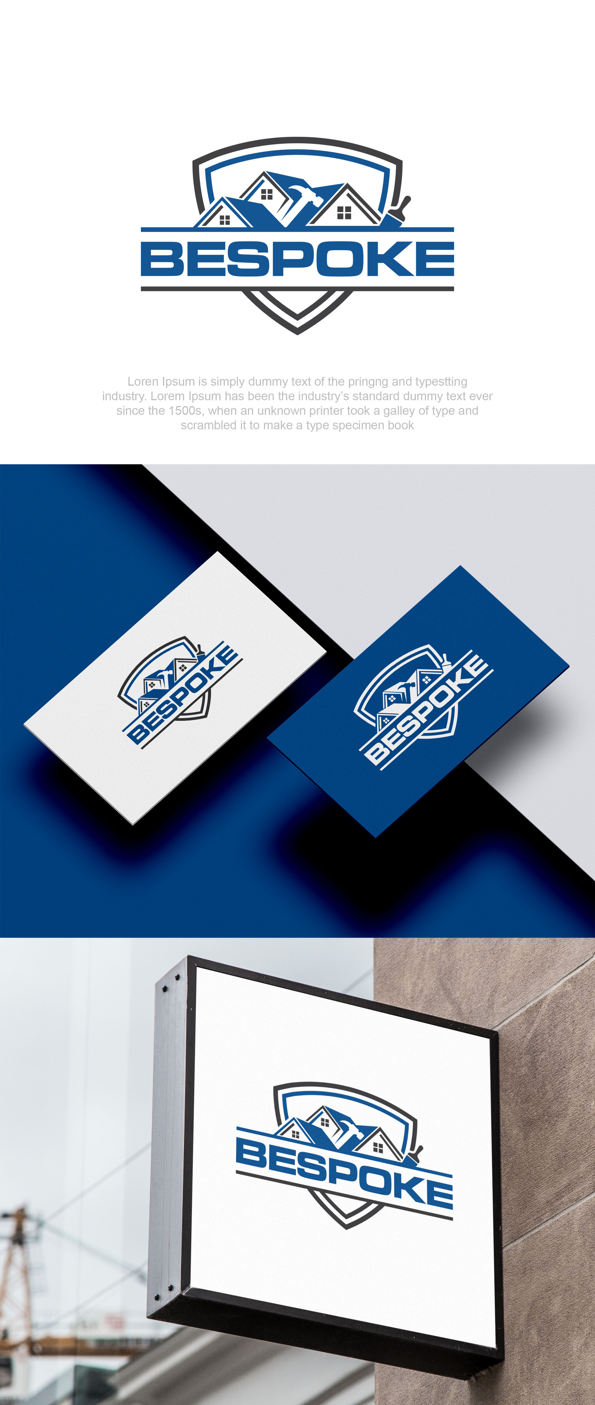 Logo Design by aexoagency for Bespoke Renovation + Design LLC | Design #32472667