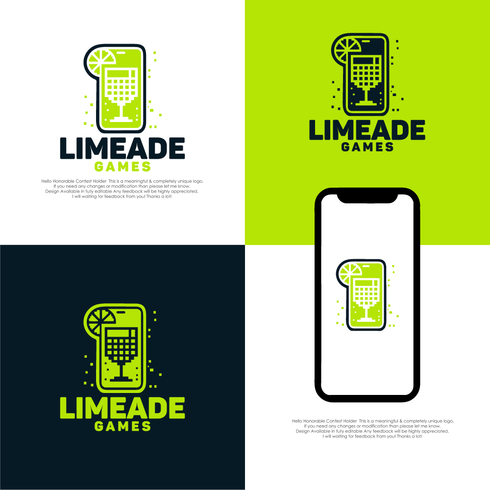 Logo Design by Ahnaf Labib for Limeade Games | Design #32478228