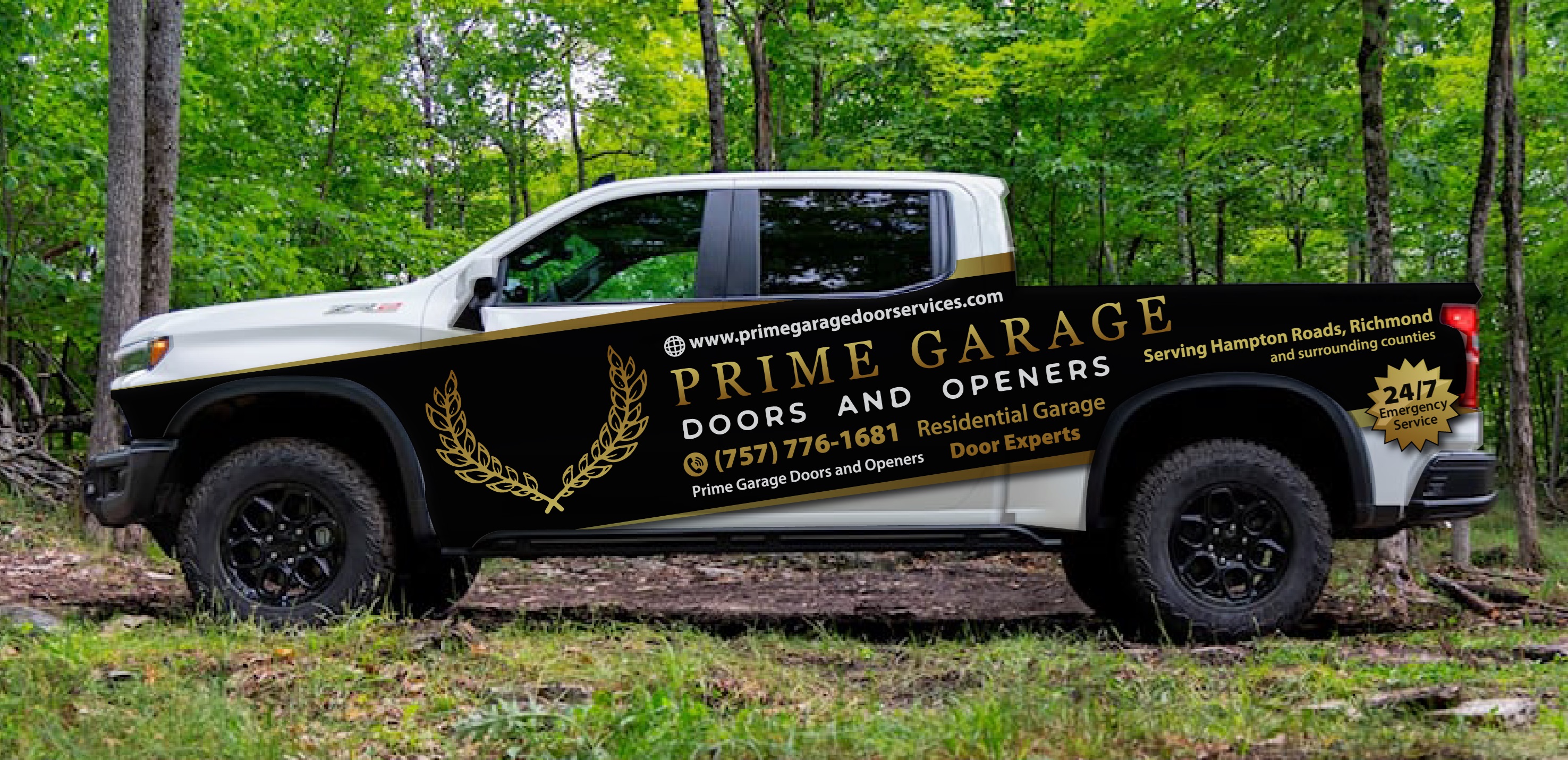 Car Wrap Design by Kira Graphics for Prime Garage Doors and Openers | Design #32485938