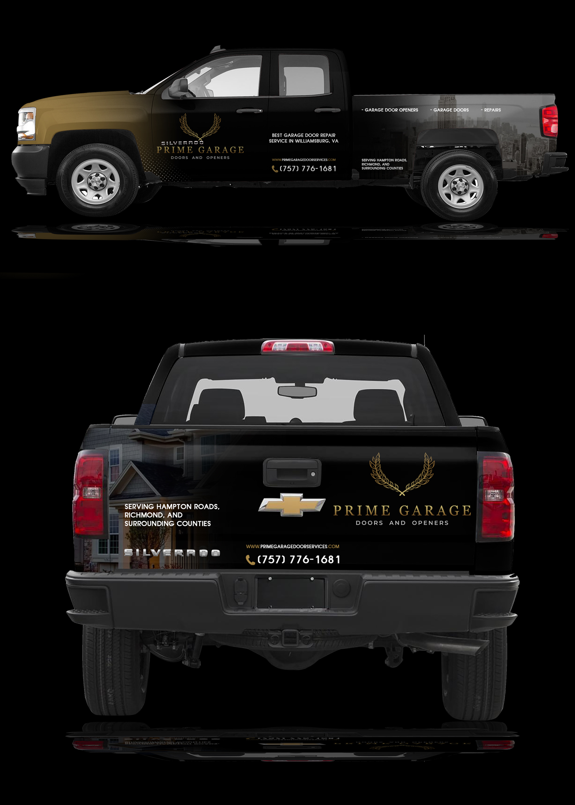 Car Wrap-Design von RubelRir für Prime Garage Doors and Openers | Design #32485745