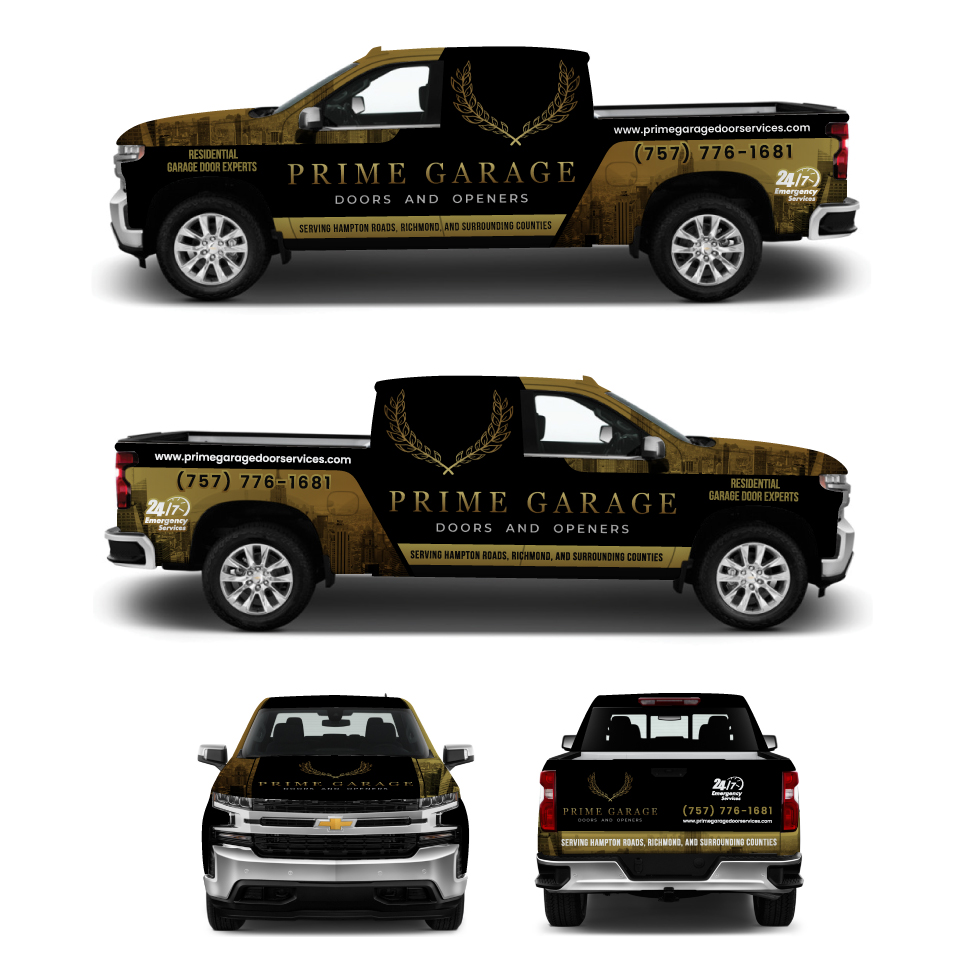 Design de Covering de Véhicule par Yoga Tri pour Prime Garage Doors and Openers | Design : #32497647