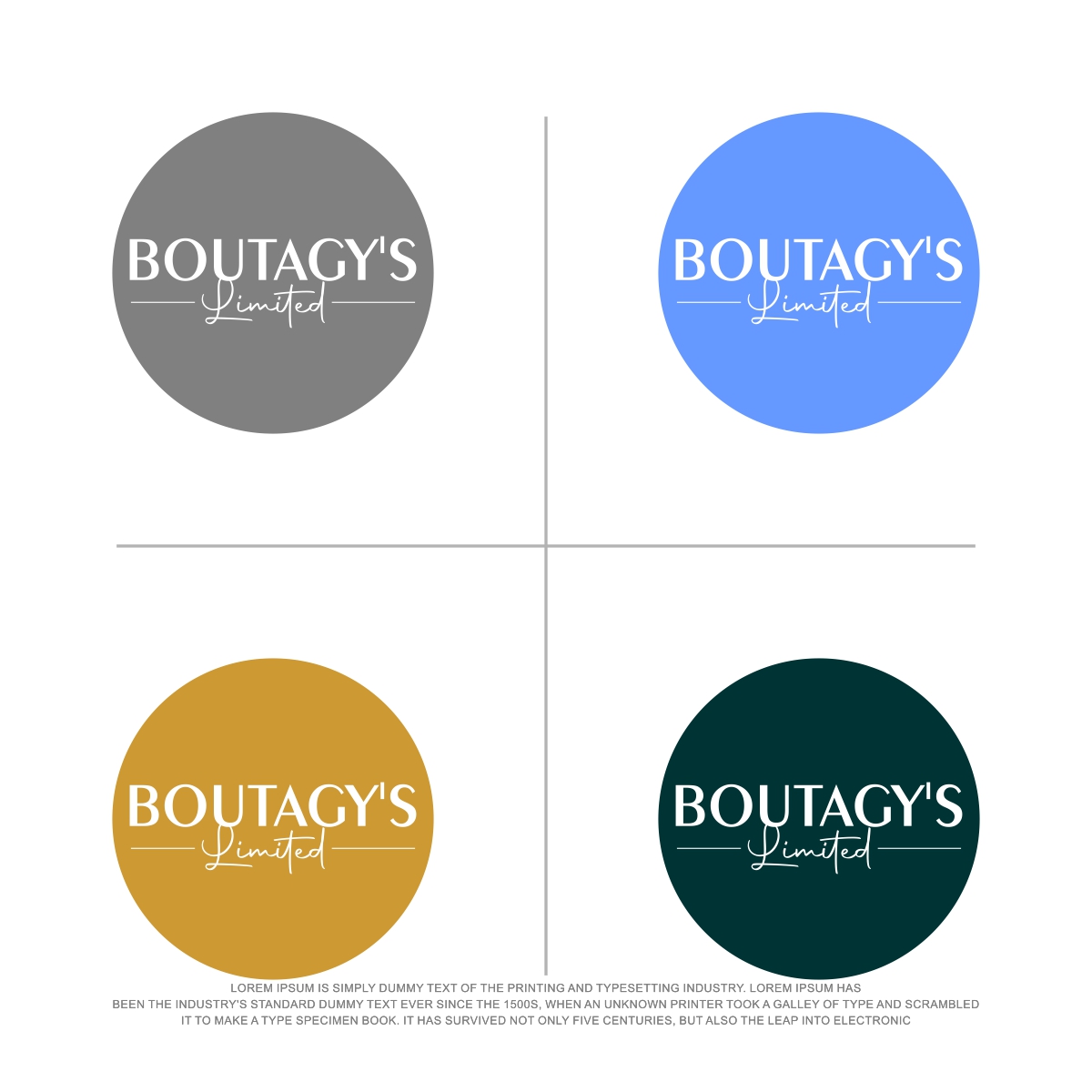 Logo Design by Loknath for Boutagy's Ltd | Design #32506863