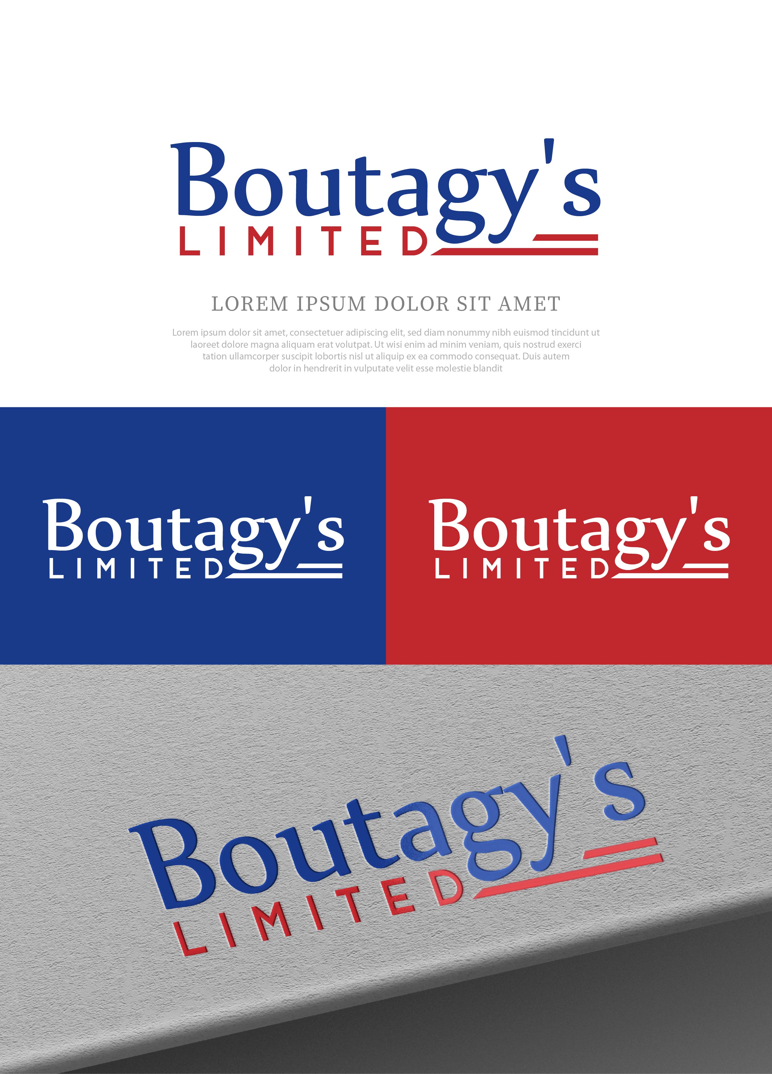 Logo Design by NasarLogo for Boutagy's Ltd | Design #32525743