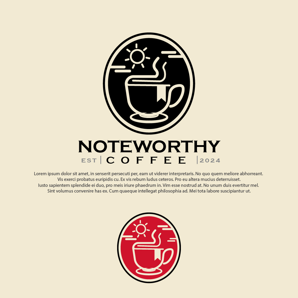 Logo Design by farady for Noteworthy Coffee | Design #32520576