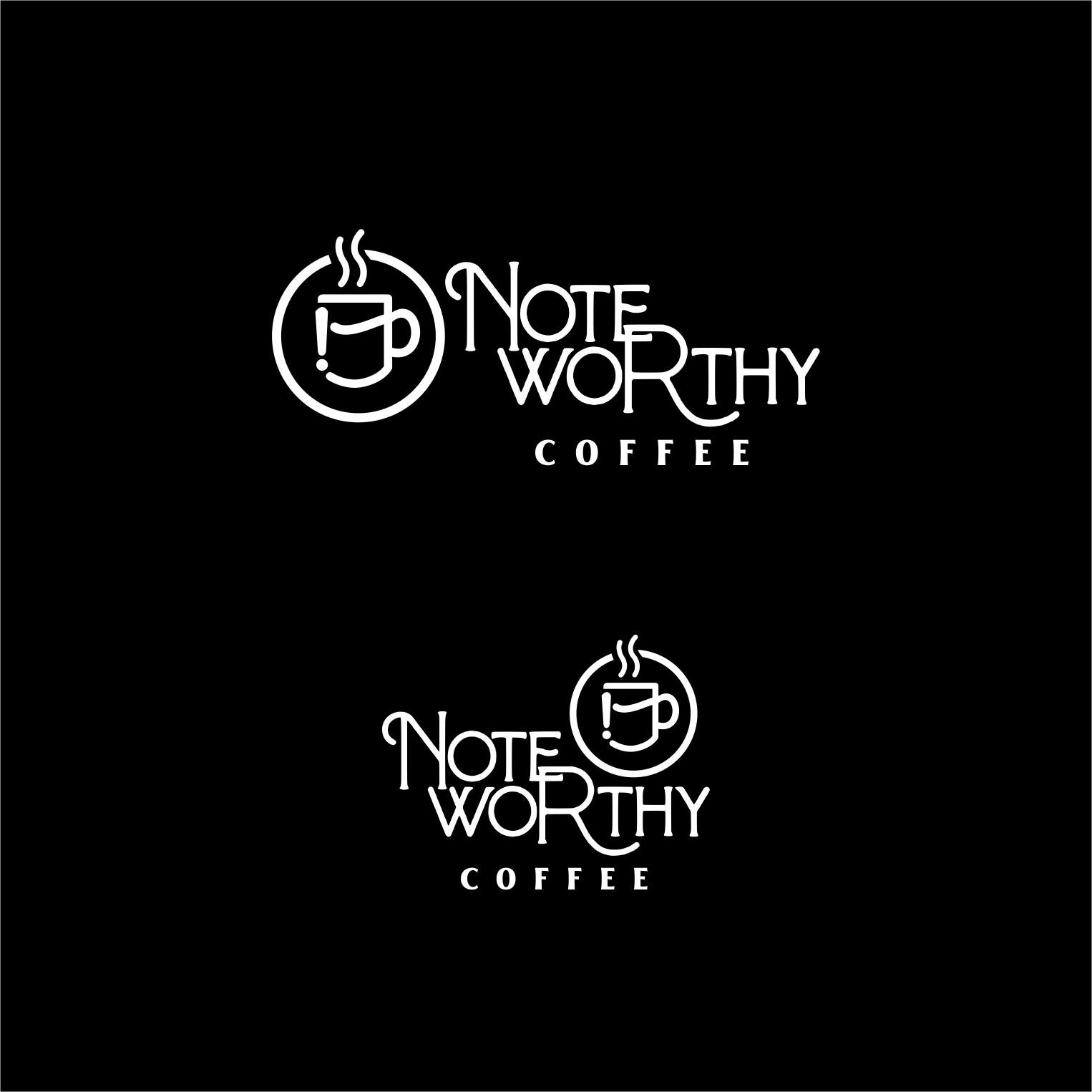 Logo Design by Arham Hidayat for Noteworthy Coffee | Design #32495714