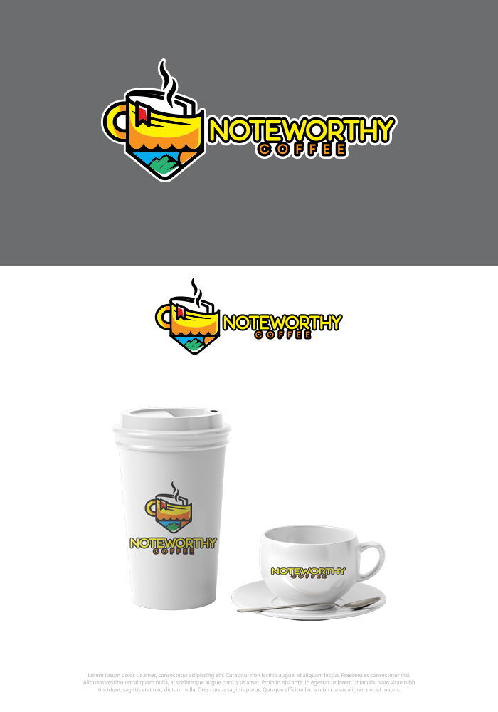 Logo Design by HELLOCRUNK for Noteworthy Coffee | Design #32523797