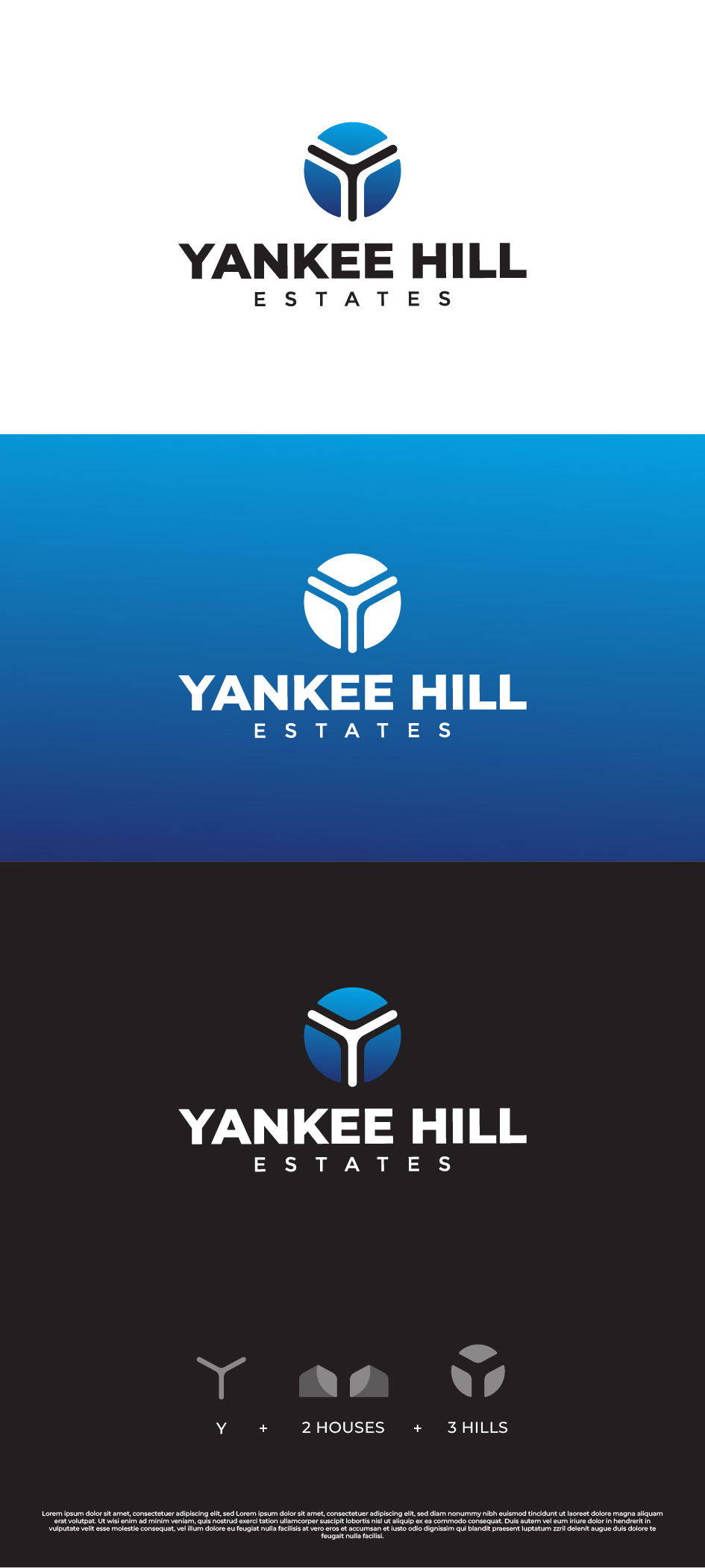 Logo Design for Yankee Hill Estates by Joseph Kebede Design 32489555