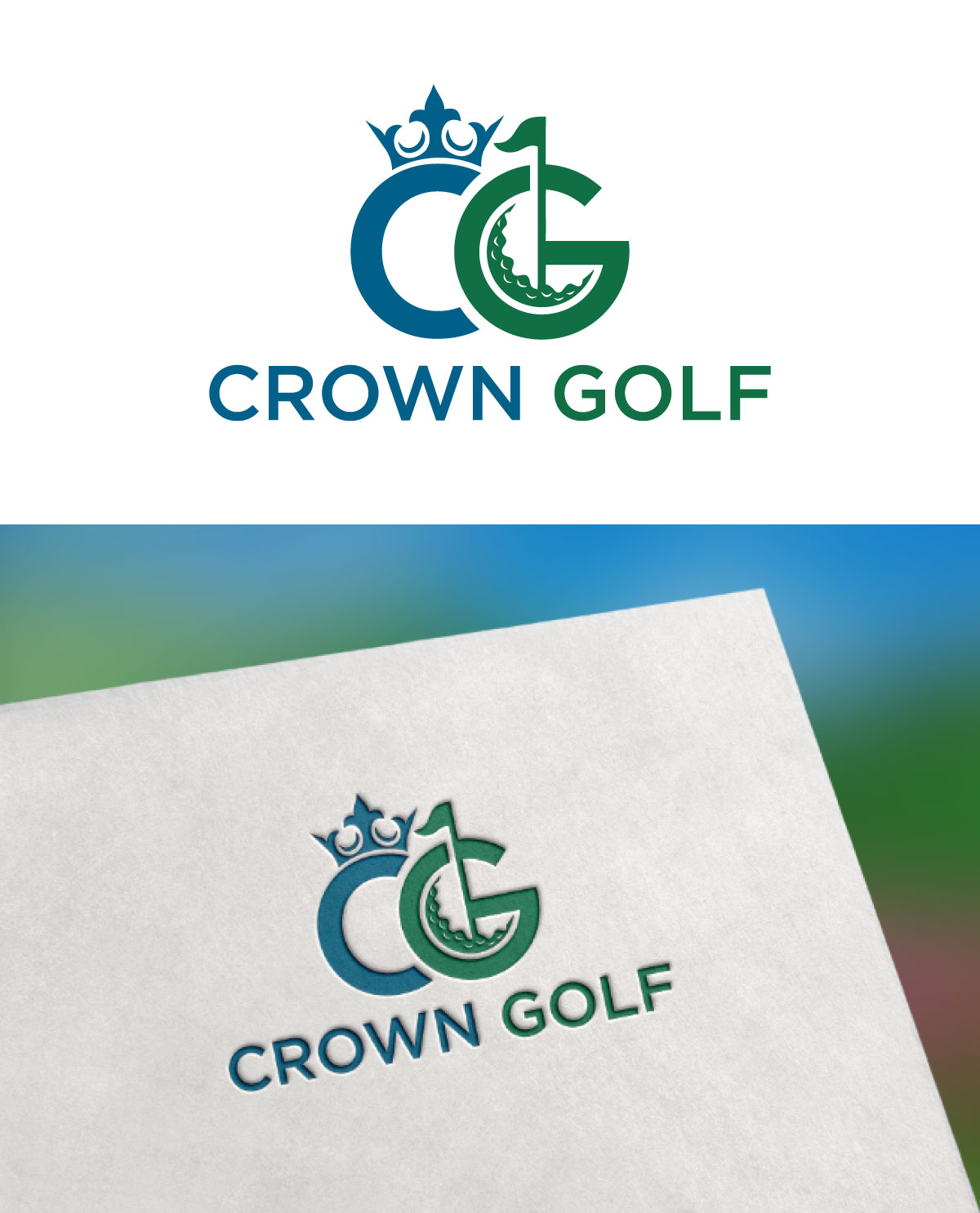Elegant, Playful, Sports , Golf Logo Design for Crown Golf preferable