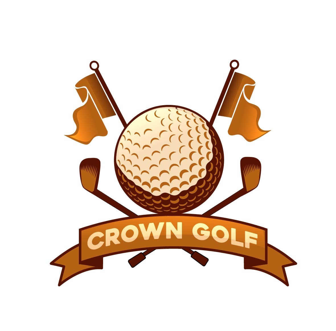 Elegant, Playful, Sports , Golf Logo Design for Crown Golf preferable