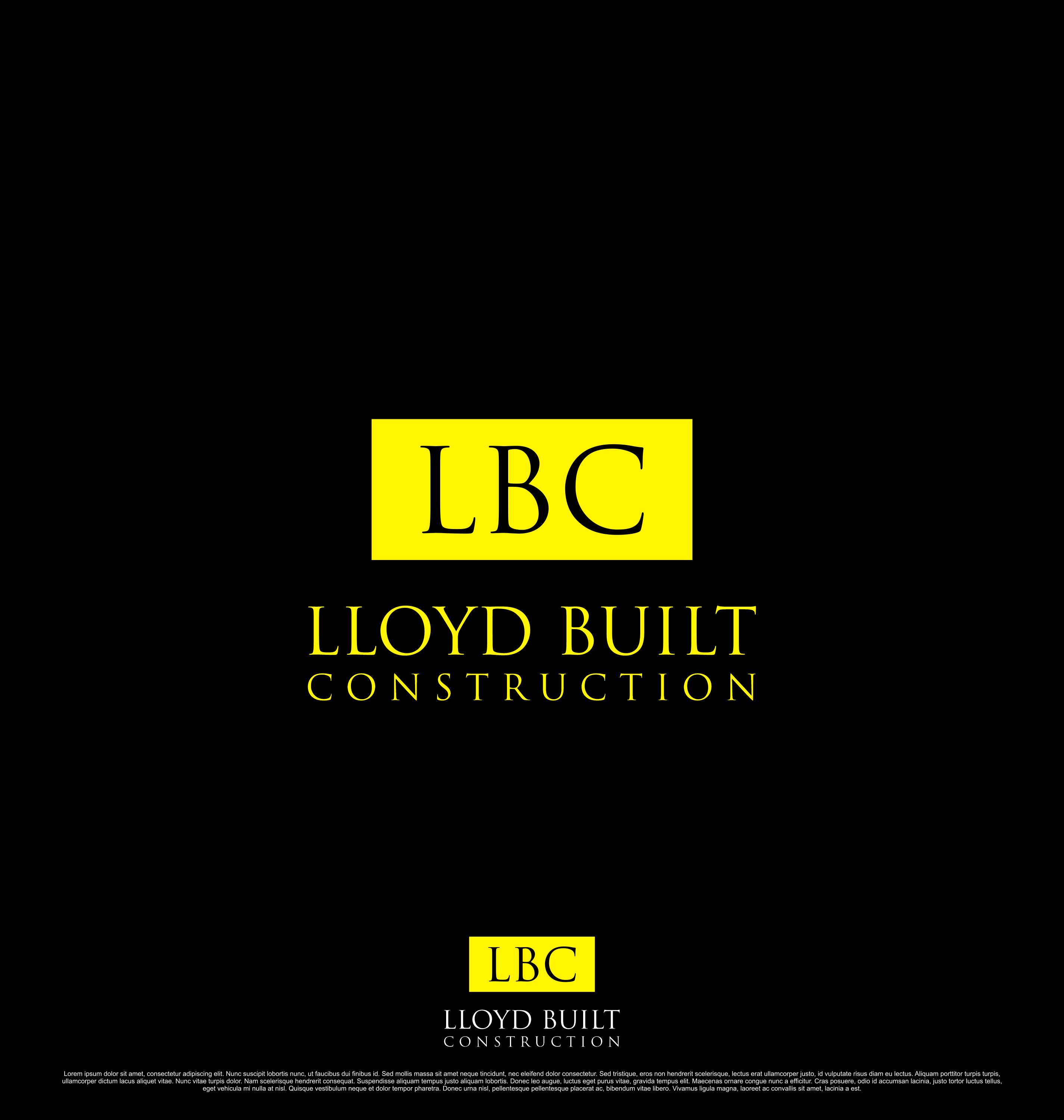 Logo Design by saesean for Lloyd Built Construction | Design #32484229