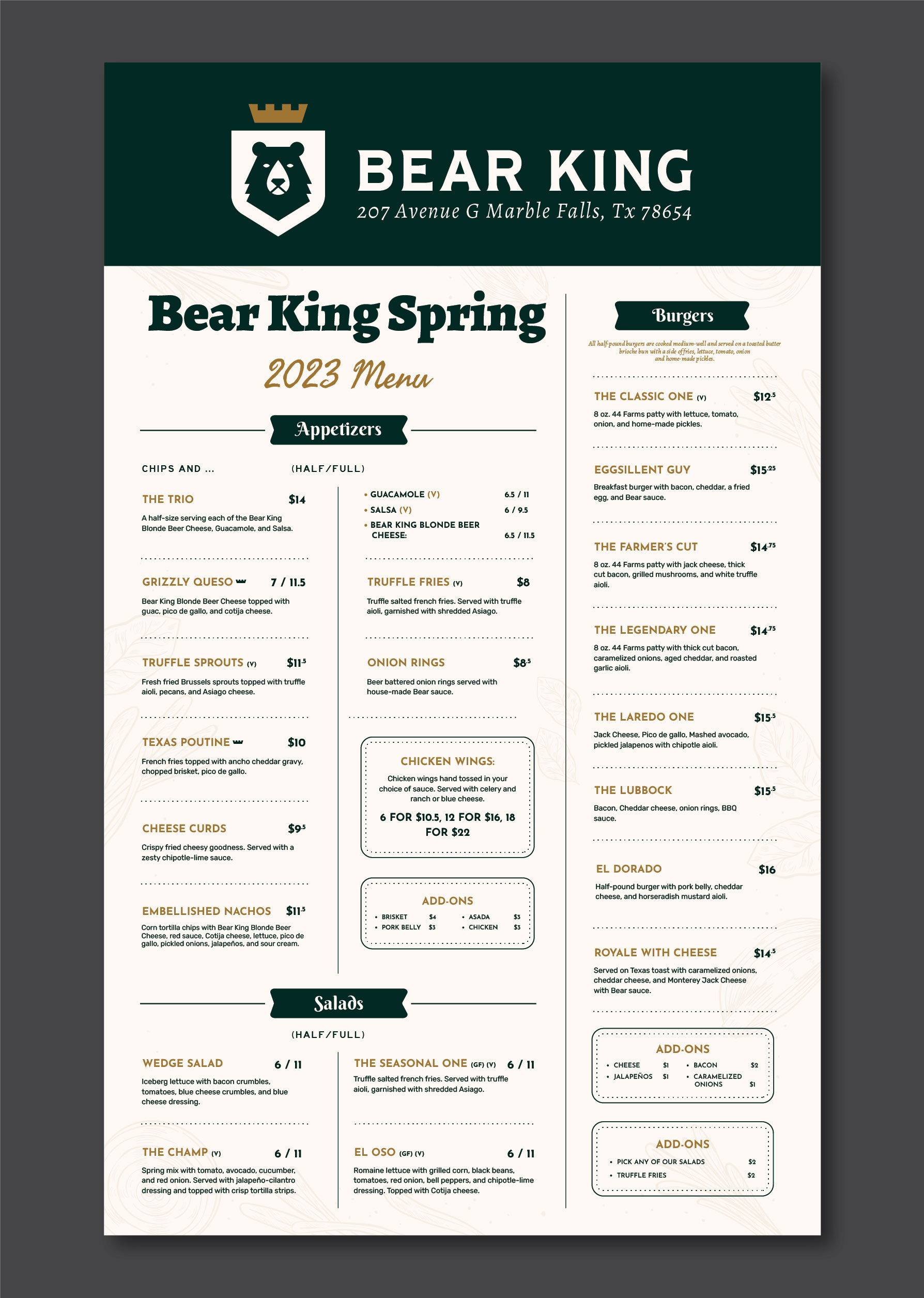 Menu Design by artbitin for this project | Design #32488773