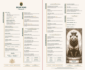 Menu Design by Kore Branding for this project | Design: #32530151