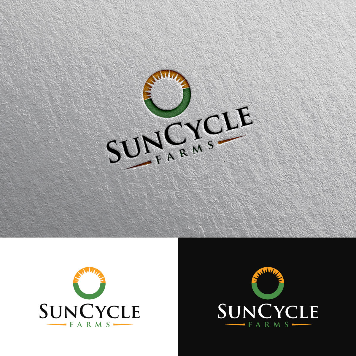 Logo Design by chris Ray for SunCycle Farms | Design #32489499