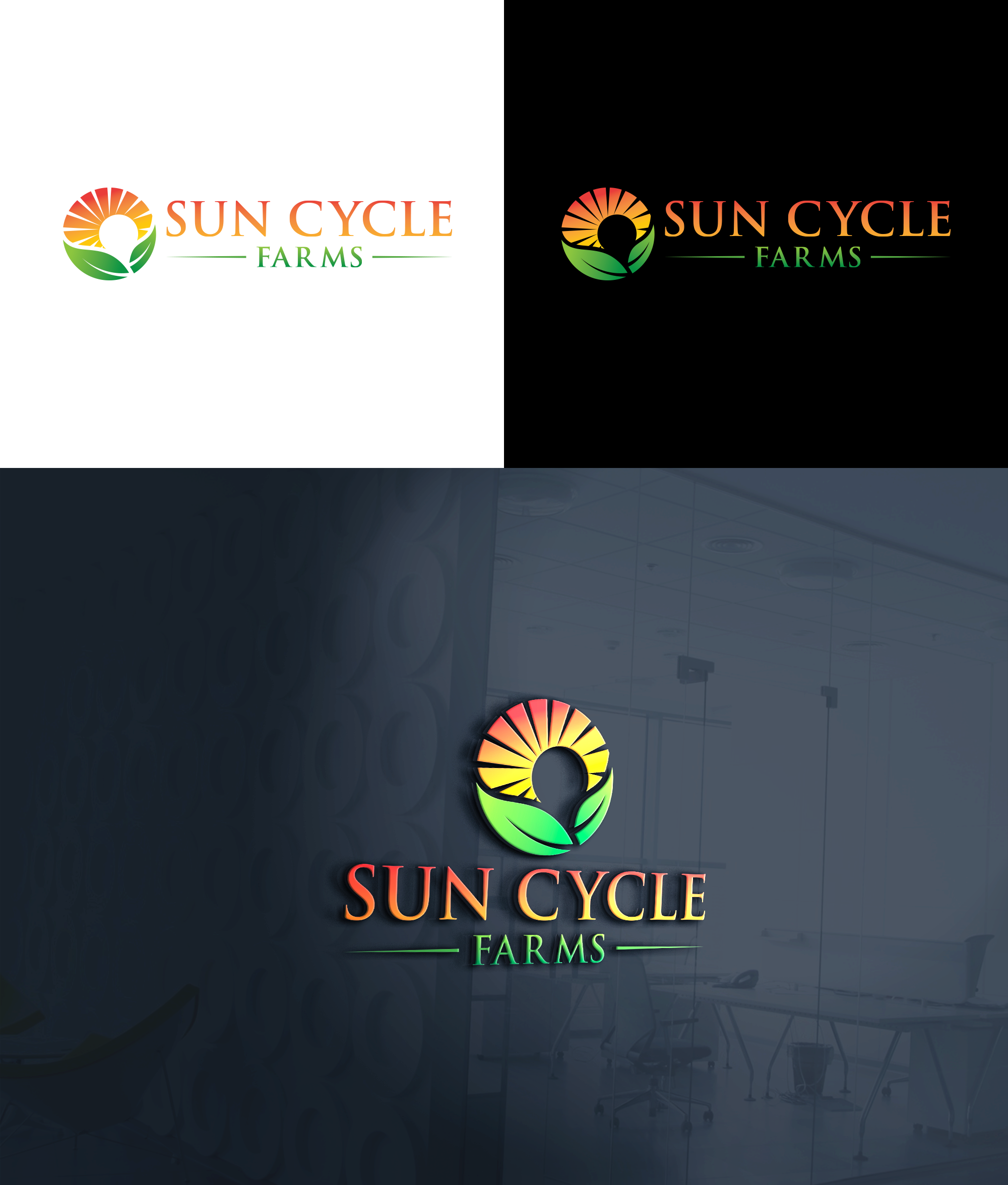 Logo Design by RA-bica for SunCycle Farms | Design #32489218