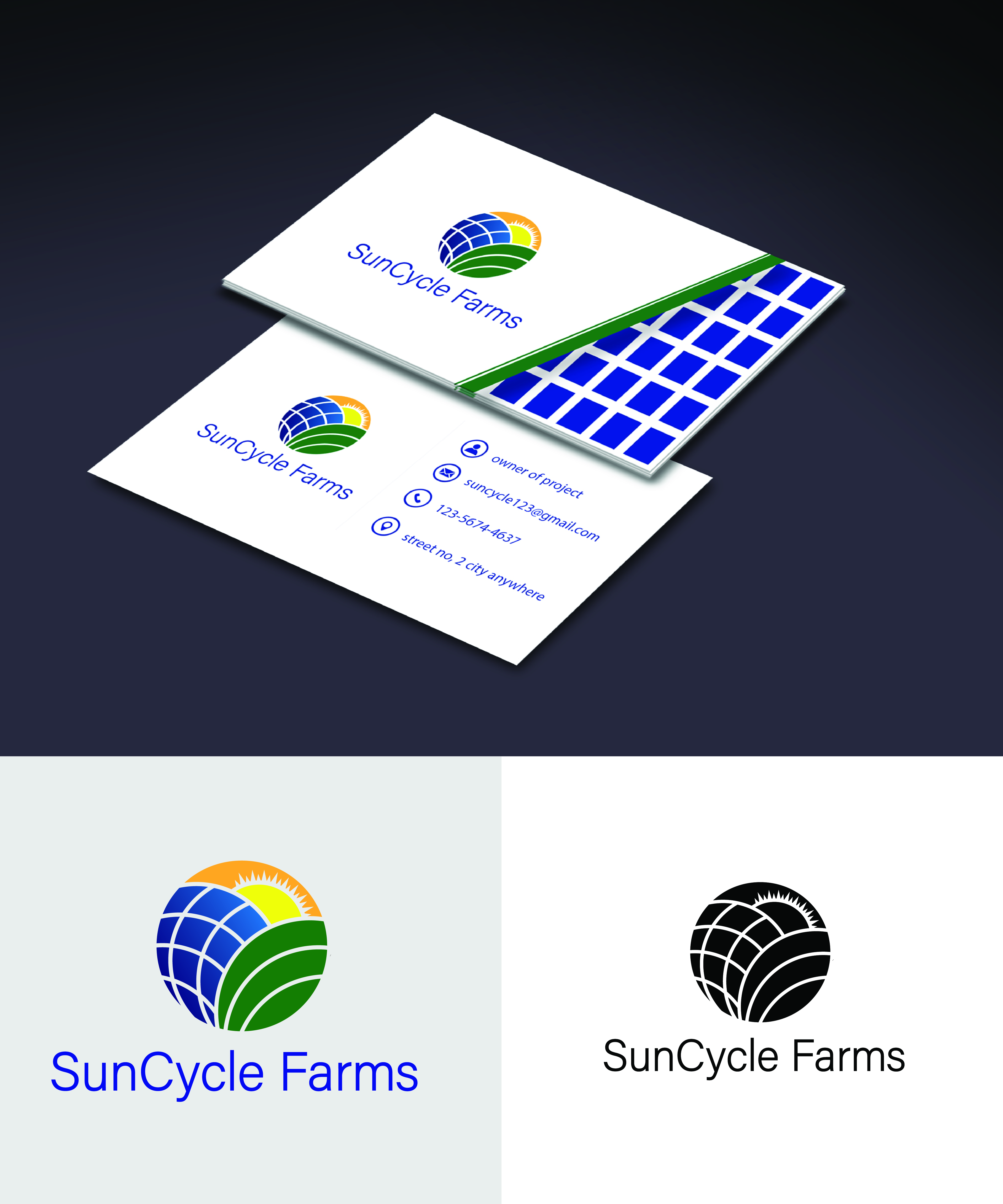 Logo Design by GFXEXPERT474 for SunCycle Farms | Design #32501233