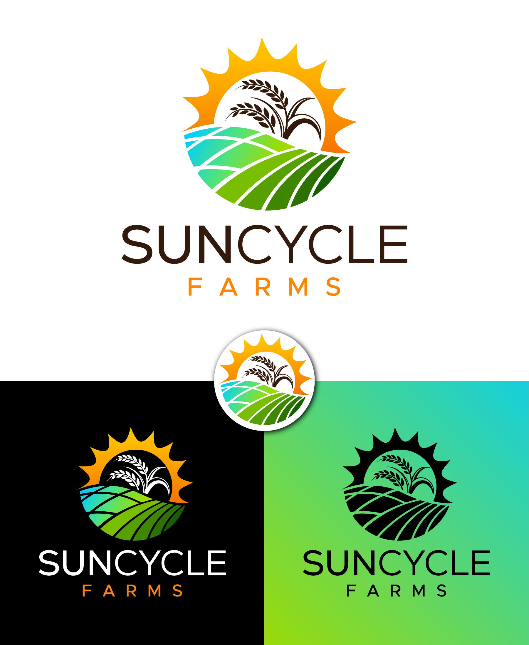 Diseño de Logo por debdesign para SunCycle Farms | Diseño #32499025