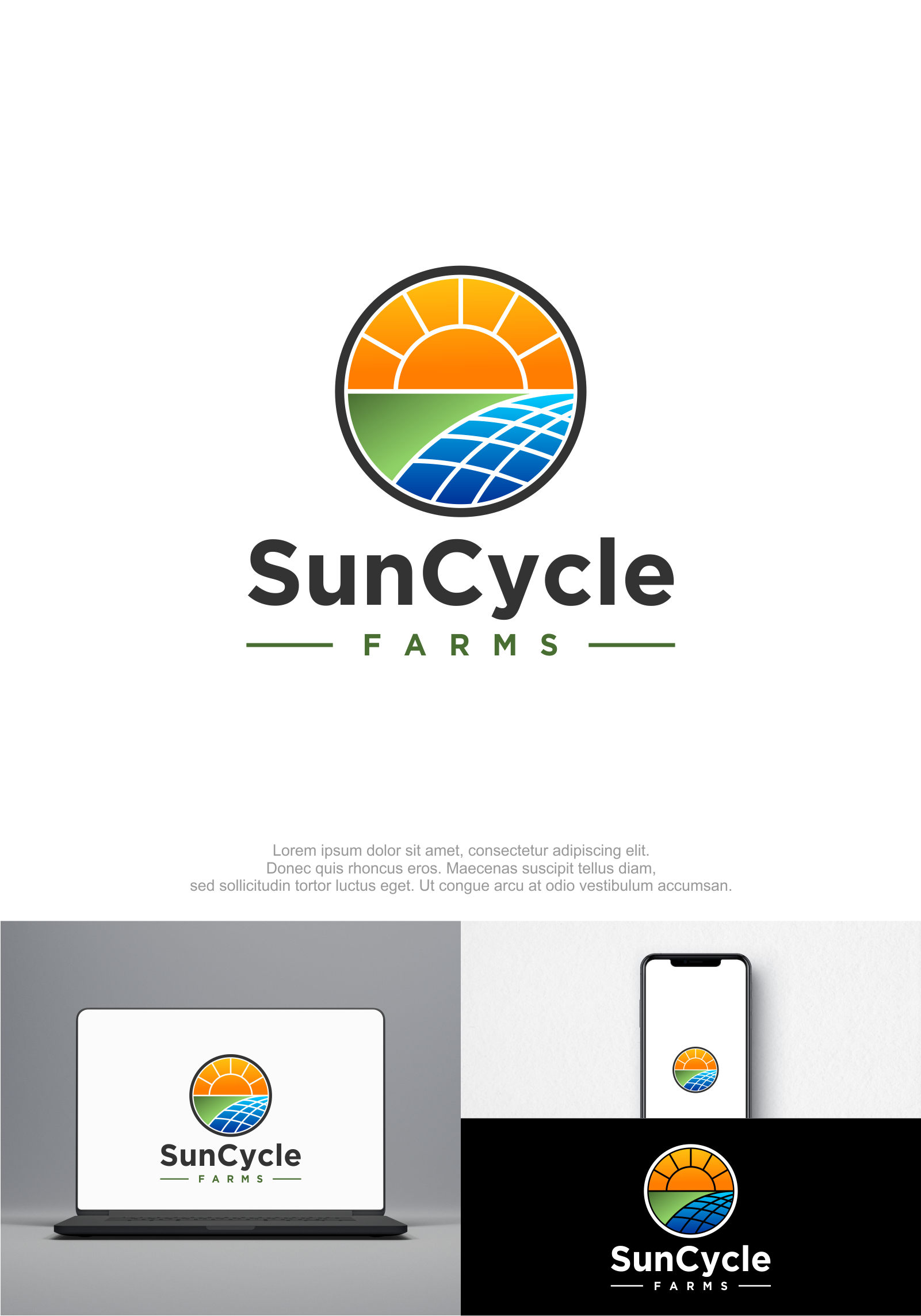 Logo Design by M.Syaiful Huda for SunCycle Farms | Design #32486925