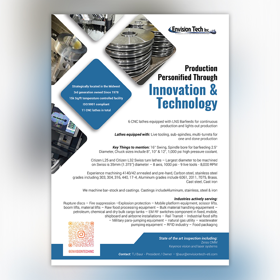 Flyer Design by YourLogoMaster for Envision Tech Inc | Design #32507550