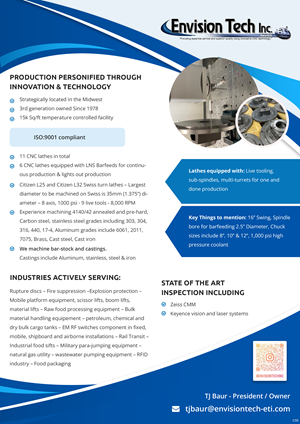 Flyer Design by pb for Envision Tech Inc | Design: #32514269