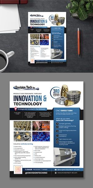 Diseño de Flyer por debdesign para Envision Tech Inc | Diseño: #32498477