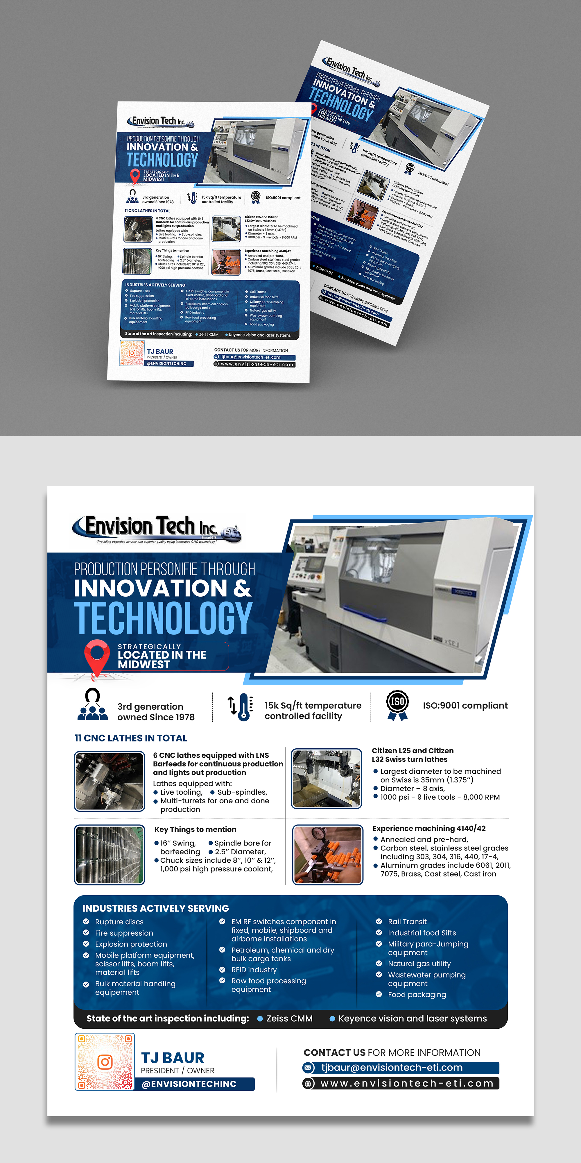 Flyer Design by debdesign for Envision Tech Inc | Design #32500965