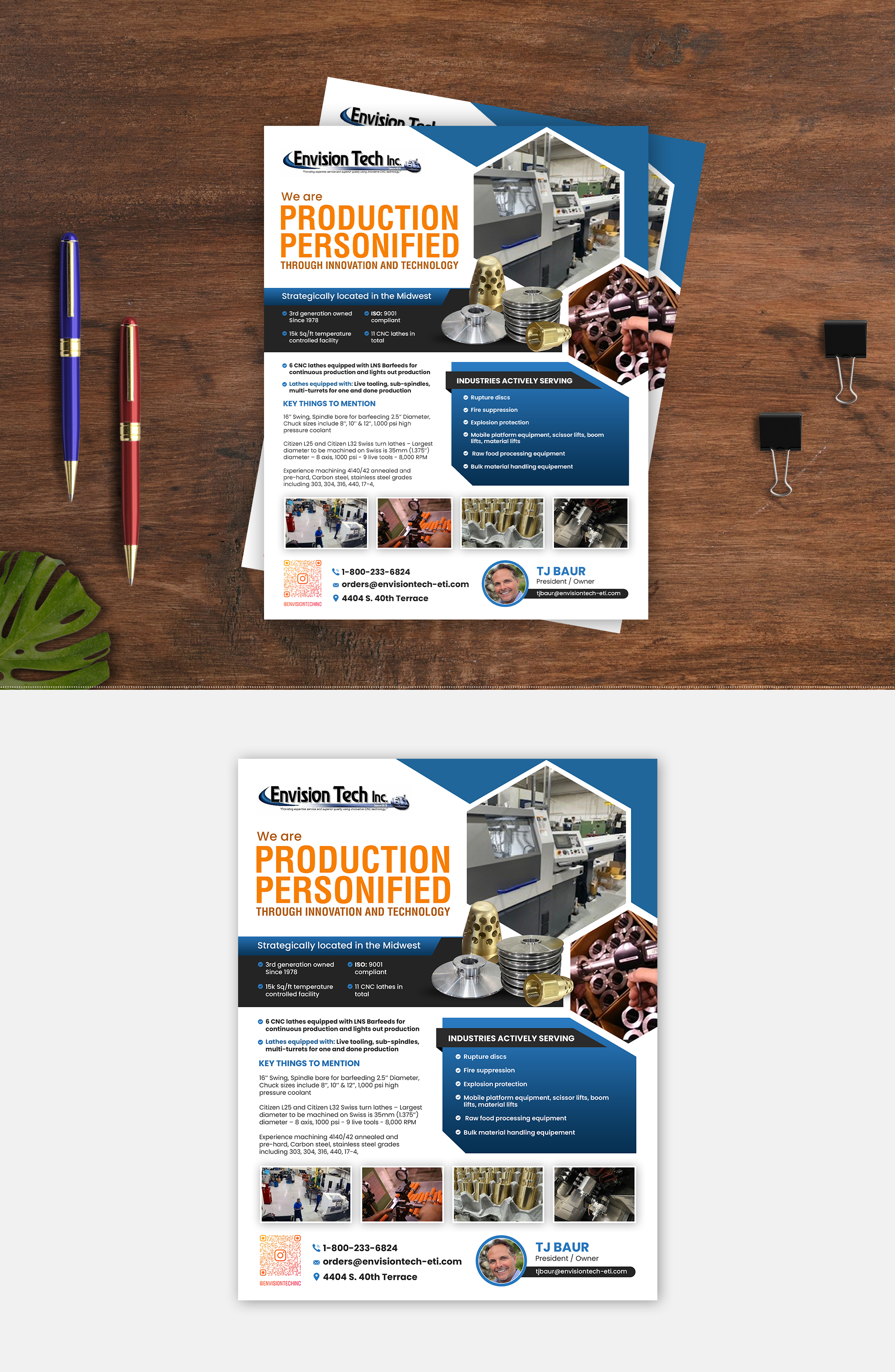 Diseño de Flyer por debdesign para Envision Tech Inc | Diseño #32505812