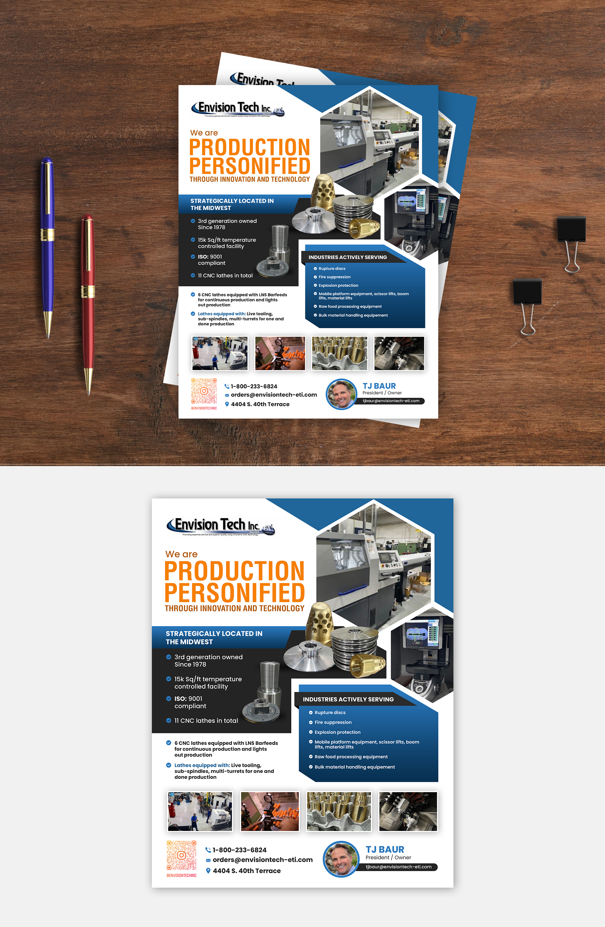 Diseño de Flyer por debdesign para Envision Tech Inc | Diseño: #32575531