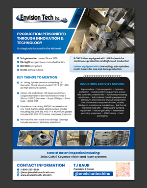 Flyer Design by SAI DESIGNS for Envision Tech Inc | Design: #32503603
